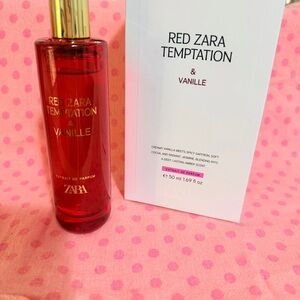 Zara Red Zara Temptation & Vanille White Box with Pink Accent